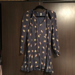 Fp long sleeve floral dress